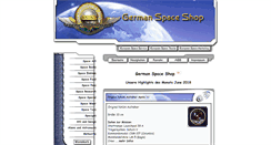 Desktop Screenshot of german-space-shop.de