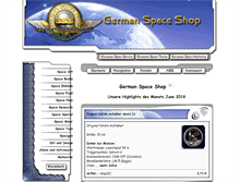 Tablet Screenshot of german-space-shop.de